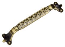 Мебельная ручка-скоба edson 7000 ANTIQUE BRONZE/SILVER 128 мм